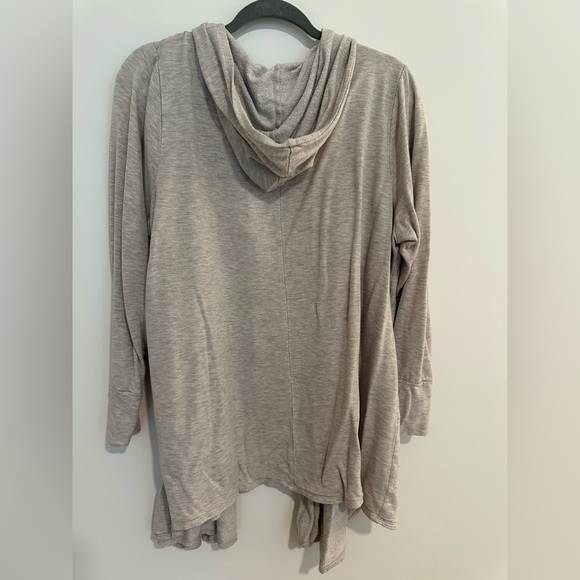 Women's Beige Hooded Sweater - Picture 3 of 7